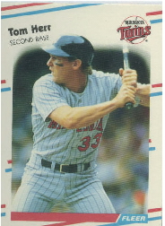 1988 Fleer Update Baseball Cards       043      Tom Herr